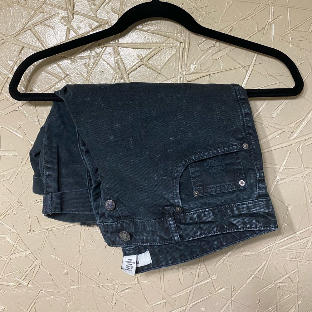 Black Forever 21 Distressed Shorts